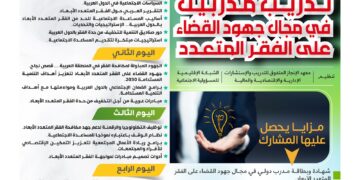 البرنامج التدريبي تدريب مدربين في مجال جهود القضاء على الفقر المتعدد