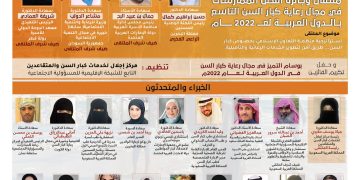 ملتقى وجائزة أفضل الممارسات في مجال رعاية كبار السن التاسع بالدول العربية لعام 2022م