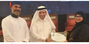 جمعية أبناء الخليج للأعمال الإنسانية تكرم الدكتور آل إبراهيم لمشاركته العلمية في مؤتمرهم