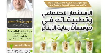 البرنامج التدريبي الاستثمار الاجتماعي وتطبيقاته في مؤسسات رعاية الأيتام