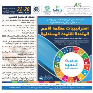 البرنامج التدريبي استراتيجيات منظمة الأمم المتحدة للتنمية المستدامة