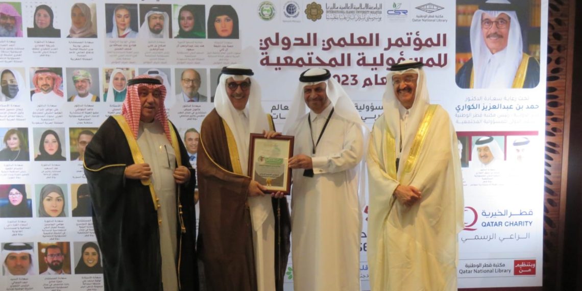 الوزير الكواري افتتح الخميس فعاليات” المؤتمر العلمي الدولي للمسؤولية المجتمعية لعام 2023م ” بالدوحة