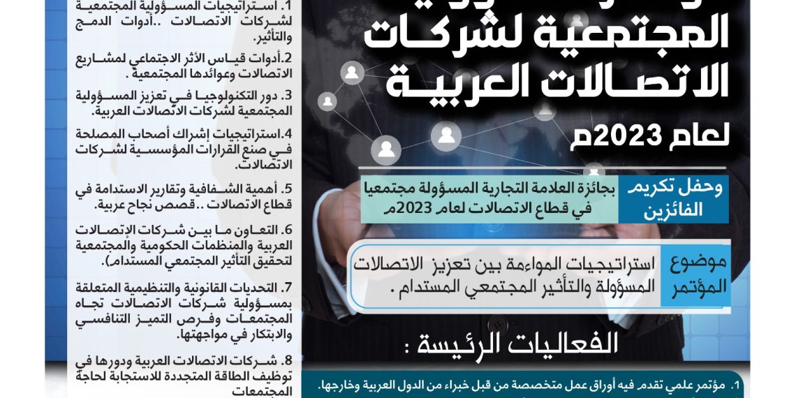 مؤتمر المسؤولية المجتمعية لشركات الاتصالات العربية لعام 2023م