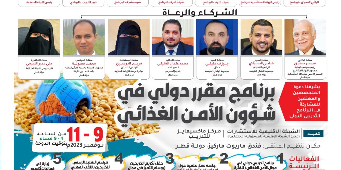 البرنامج التدريبي الدولي برنامج مقرر دولي في شؤون الأمن الغذائي
