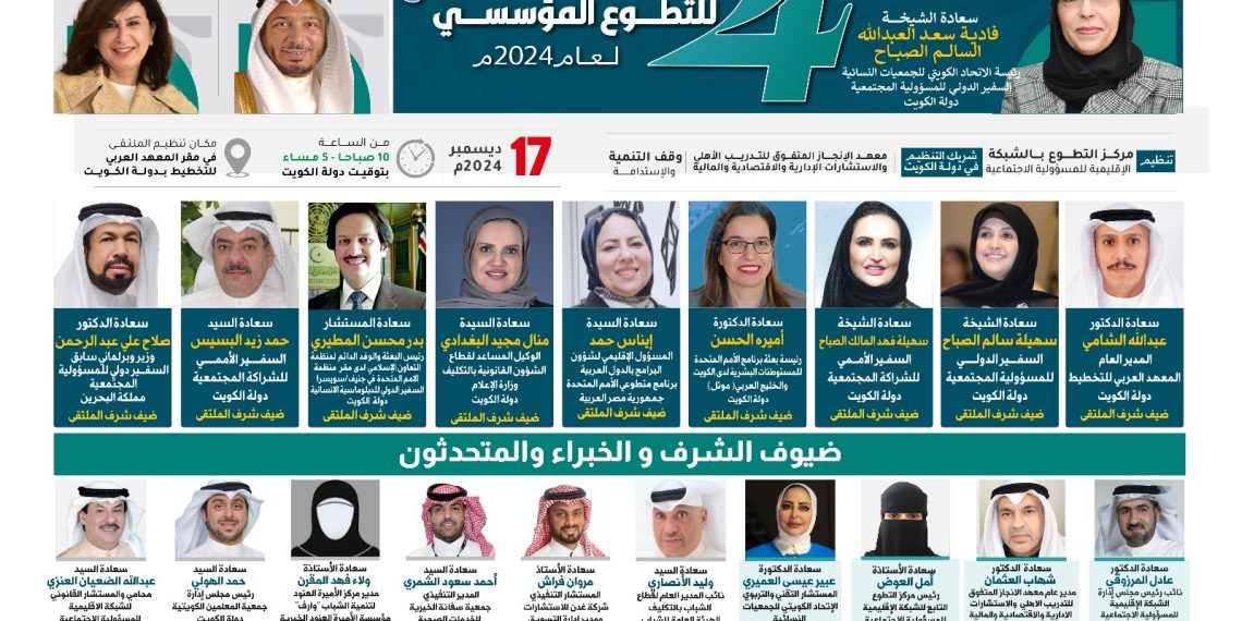 الملتقى العربي الدولي الرابع للتطوع المؤسسي لعام 2024م