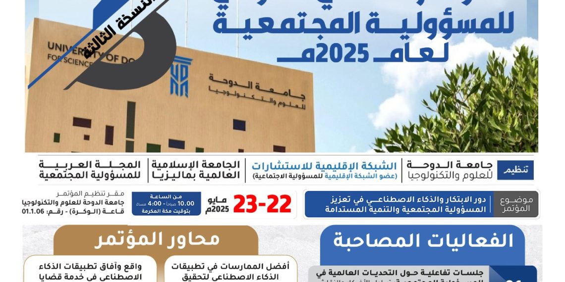 المؤتمر العلمي الدولي الثالث لبحوث المسؤولية المجتمعية 2025م
