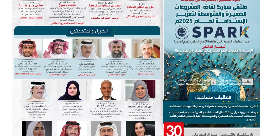 ملتقى سبارك لقادة  المشروعات الصغيرة والمتوسطة لتعزيز الإستدامة لعام 2025م