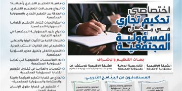 البرنامج التدريبي اختصاصي تحكيم تجاري في مجال المسؤولية المجتمعية