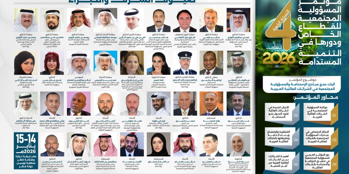 مؤتمر المسؤولية المجتمعية للقطاع الخاص ودورها في التنمية المستدامة لعام 2026م – النسخة الرابعة