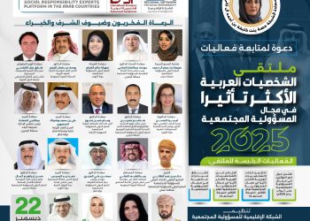 فعاليات ملتقى الشخصيات العربية الأكثر تأثيرا في مجال المسؤولية المجتمعية لعام 2025م- النسخة السابعة