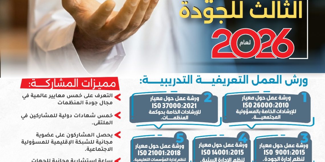 الملتقى الخليجي الثالث للجودة  لعام 2026م