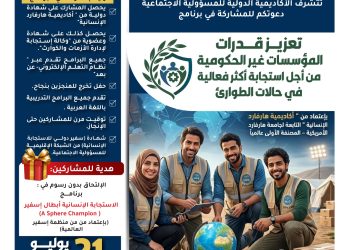 البرنامج التدريبي الدولي تعزيز قدرات المؤسسات غير الحكومية من أجل استجابة أكثر فعالية في حالات الطوارئ